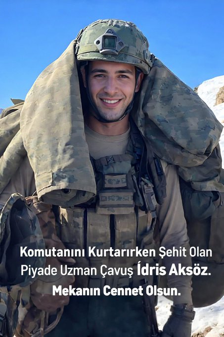 Bala_hatn's tweet photo. 🇹🇷Komutanını Kurtarırken Şehit Olan Piyade Uzman Çavuş İdris Aksöz. 

Aziz Ruhun Şad Olsun https://t.co/IAQ6ZuLTpH