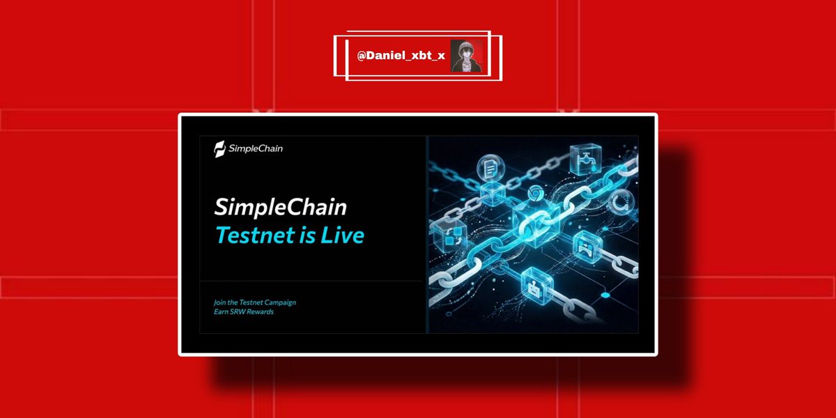 Daniel_xbt_x's tweet image. 🌟 Simple guide to @SimpleChain_RWA Testnet 🪂🪂

💰 Cost: $0
💵 Funding: $15M
🪙 Rewards: Confirmed

Simple Chain is an L1 chain that uses its own token for gas on mainnet worth trying early 👇

Steps:

🔗 chromewebstore.google.com/detail/chainbo…
✅ Add extension
✅ Create new wallet
✅ Open
