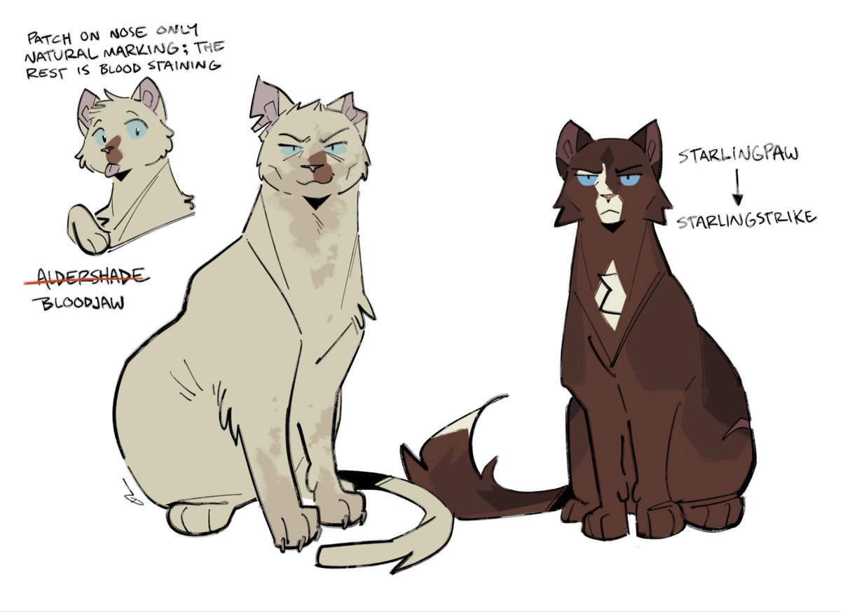 JOCKPRIEST's tweet image. filled a gap in my cinema knowledge last night and ummmmm. new #warriorcats au just dropped. can you tell who they are? 👀
