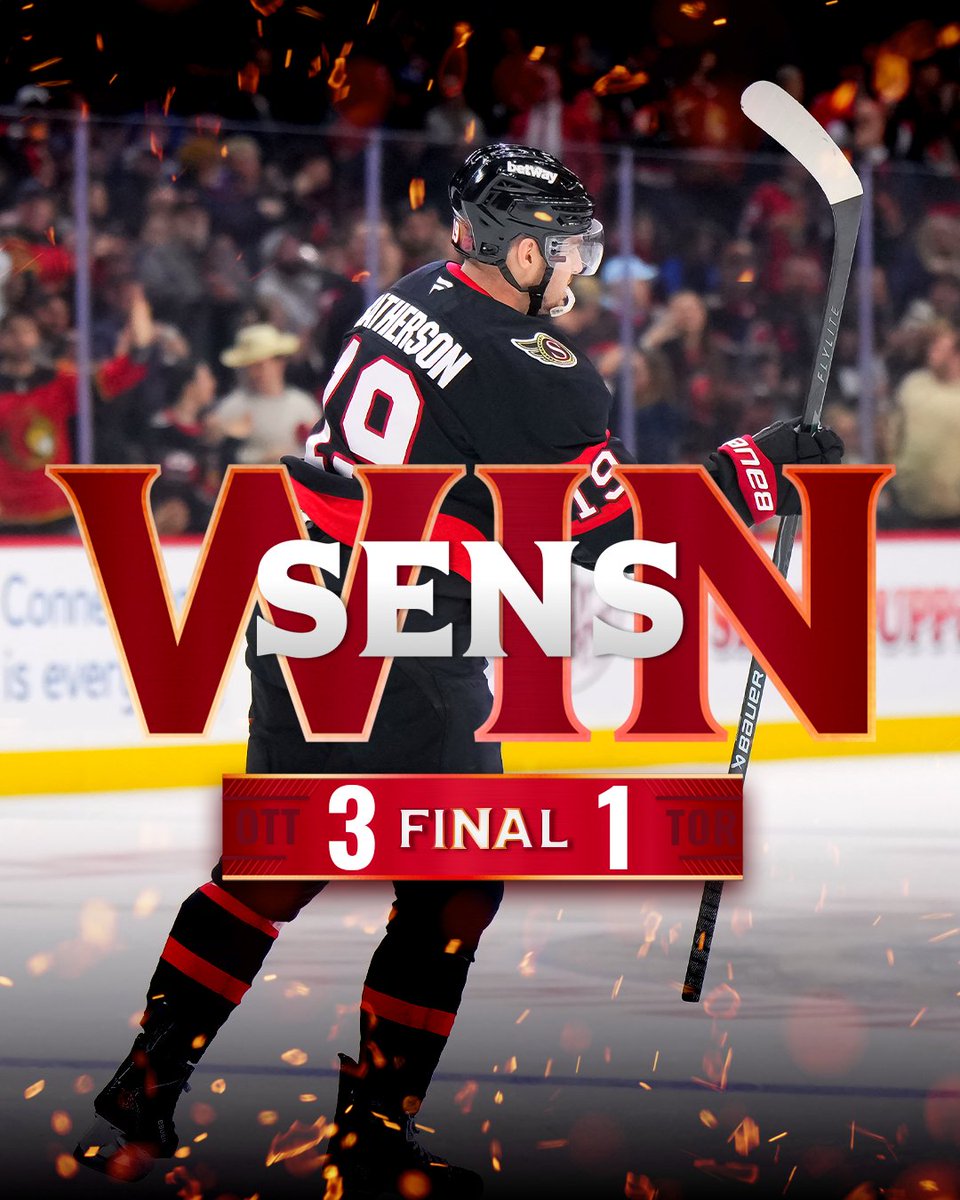 x - Ottawa Senators tweet media