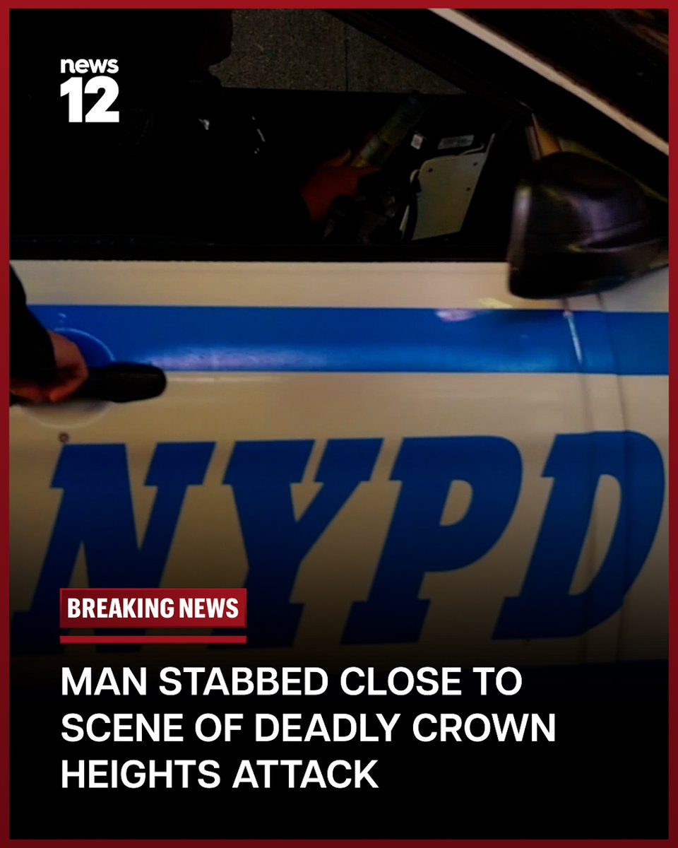 News12BK's tweet image. NEW TONIGHT: A 25-year-old man was stabbed in the back in Crown Heights, just steps away from where a man was fatally stabbed the night before.

#News12 #Brooklyn #Crime #Assault #NYPD #CrownHeights

bit.ly/4cKUAoa
