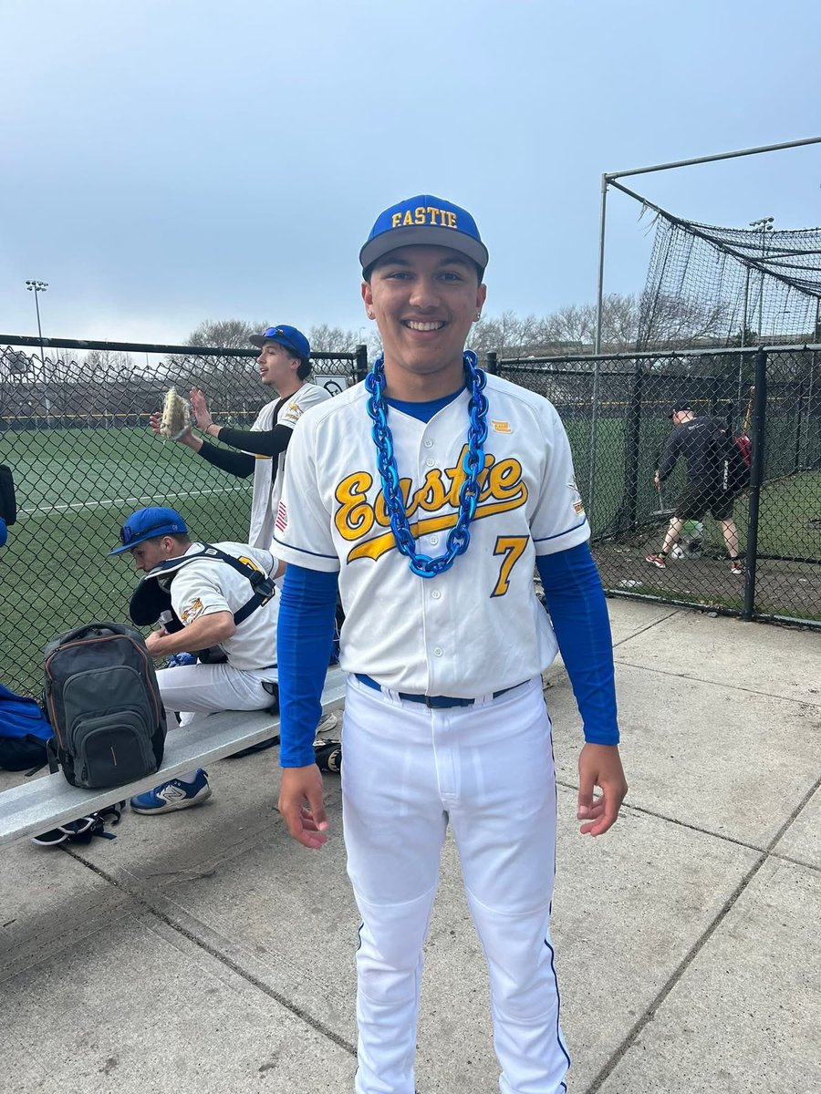 EBJetsBaseball's tweet photo. Big win over Excel Charter today 16-1. Caden Pelosi awarded player of the game chain with his first varsity hit, a double with 2 RBI. Leudys Suriel went 5-5 with 6 RBI and 5 runs scored. Dennis Antrim went 5 IP, 1 hit and 9 K’s

Next up, home Friday vs. Malden 4pm https://t.co/ShO673pmye