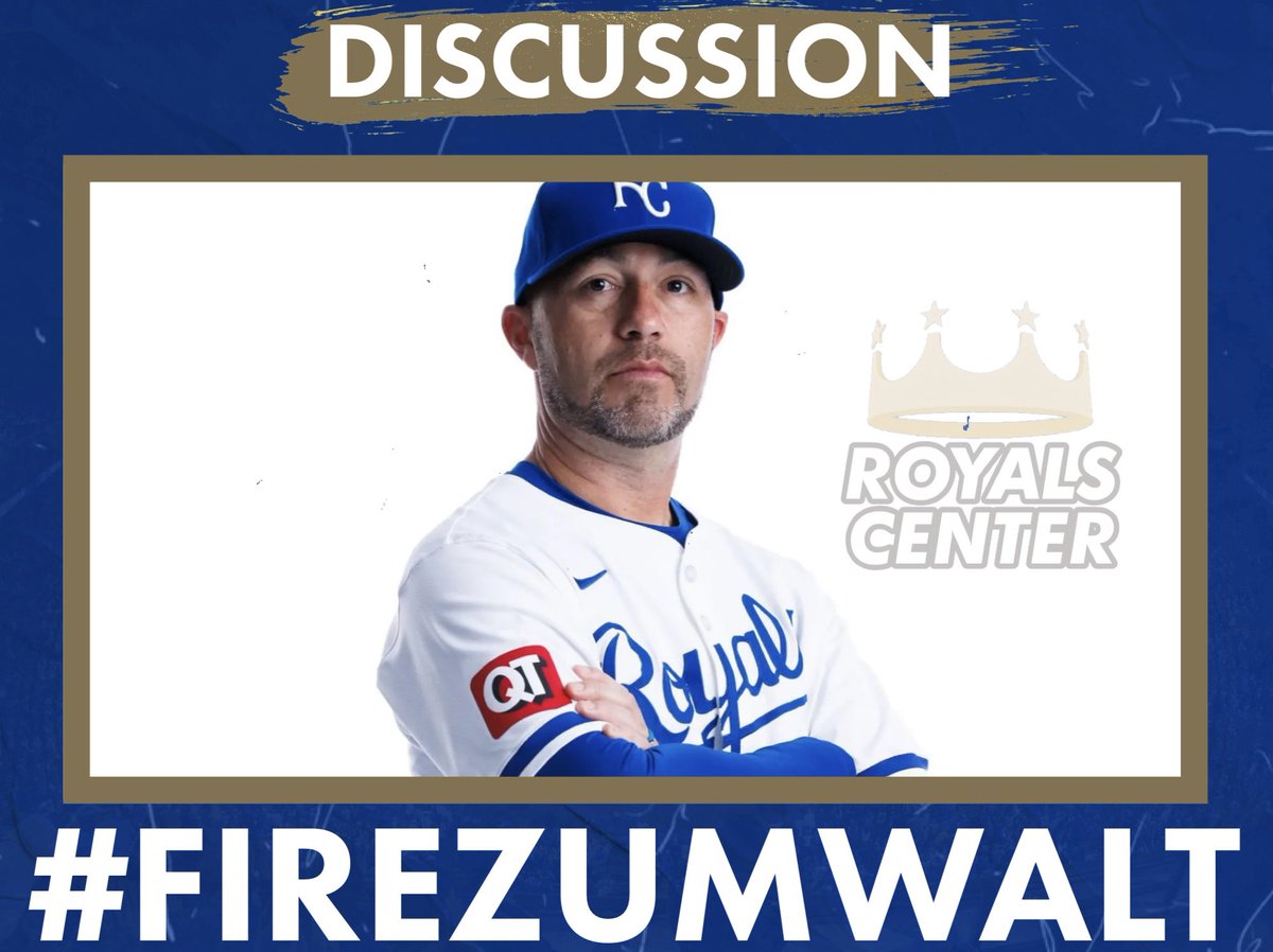 royalscenter's tweet photo. It's not even a discussion, I had no clue what to make the header. But it's time to start a movement that the Royals will see. #firezumwalt https://t.co/8pouSmHmSp