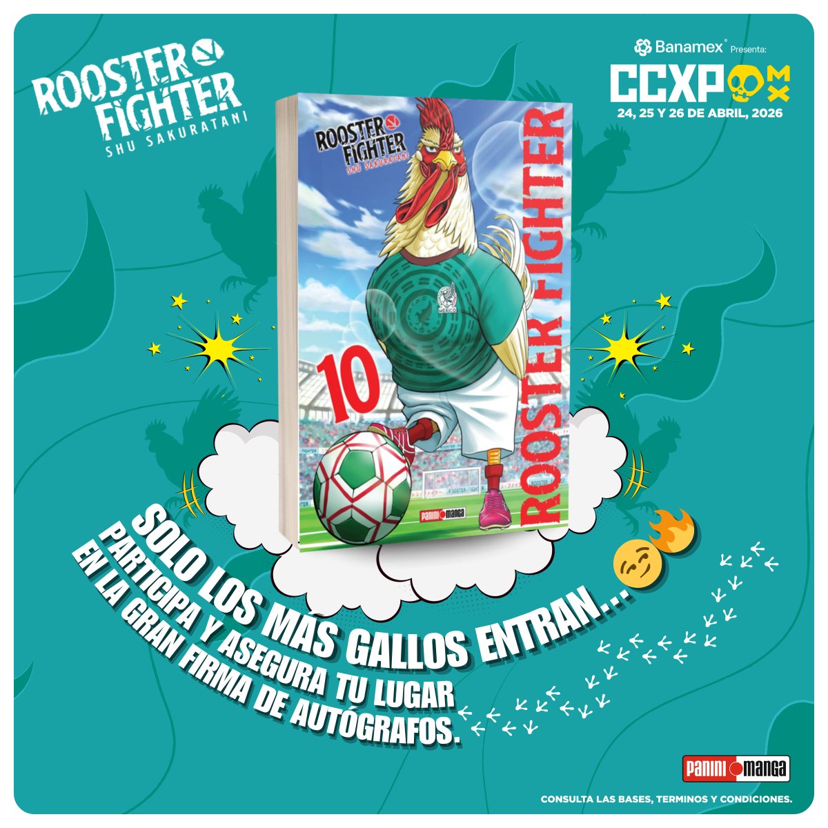 PaniniMangaMx's tweet image. ¡Se habré la convocatoria para la sesión de firmas del maestro Shu Sakuratani! ✍🏻📖🐓

Por favor, lean con atención los requisitos y restricciones y puedan registrar sin problemas su asistencia para el día y horario que deseen asistir.
🔽🔽🔽
forms.gle/F4xc2ttEE5bssT…