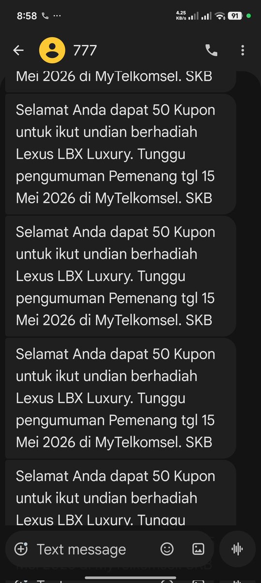 gtootz's tweet photo. Telkomsel @Telkomsel ini metode tukar poin nya scam atau betul2 real?? Saya tukar poin 1.000 poin = 50 kupon undian. Koq muncul nya cuma 1-1. Tukar 20 poin sama dapat 1 kupon. Jd ini scam / bukan? @Kegoblokan___ https://t.co/9hDEgBI4kj