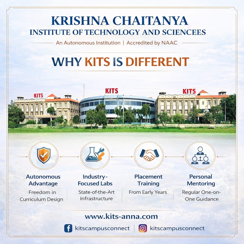 kitsmobile5's tweet image. Not all colleges are the same.
The right environment creates the right future.
At KITS Markapur, we focus on: ✔ Skills
✔ Training
✔ Real-world readiness
Don’t just study.
Prepare to succeed.
🌐 kits-anna.com
📲 @kitscampusconnect
#KITS #KITSMarkapur #AdmissionsOpen