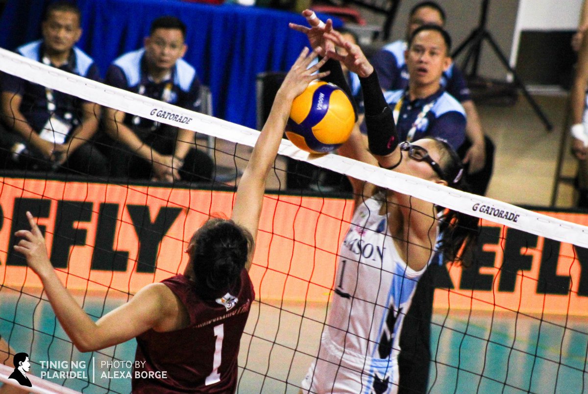 tinigngplaridel's tweet photo. IN PHOTOS: The UP Women's Volleyball Team bowed out of Final Four contention after succumbing to the Adamson Lady Falcons, 19-25, 18-25, 16-25, in the second round of #UAAPSeason88 at the UST Quadricentennial Pavilion on April 15.

#StrengthInMotionHopelnAction
#UPFight https://t.co/GqEEjhmlUj