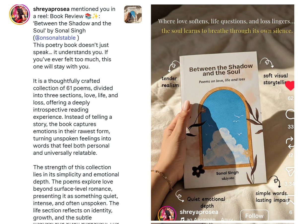 Kicking off Thursday with this beautiful review 😀

Book purchase link- amzn.in/d/25Ch7sW

#onsonalstable