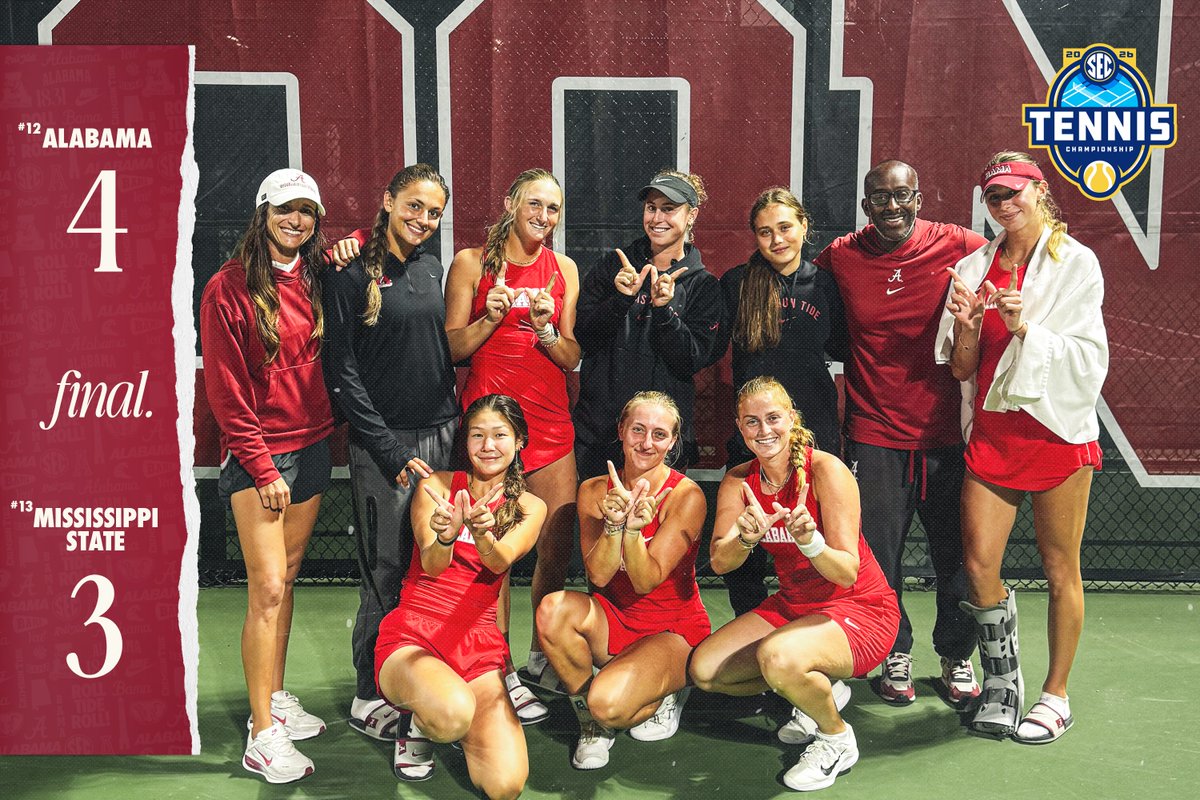 UA_Athletics's tweet image. The Tide storms back in the SEC Tournament 🔥

#RollTide | @AlabamaWTN