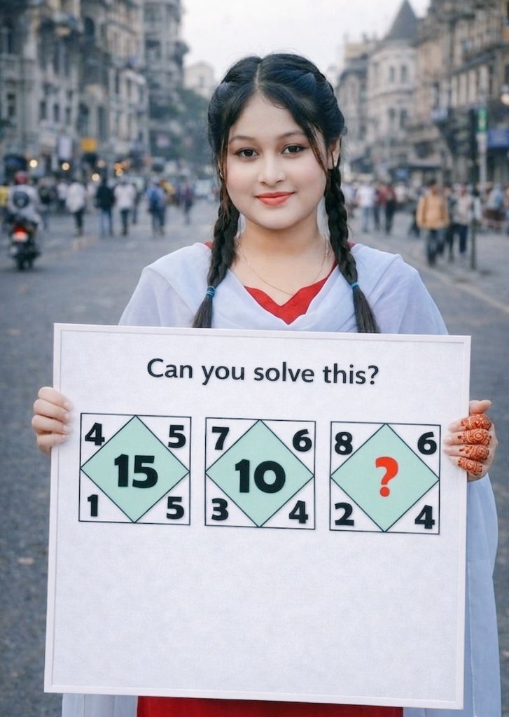 Zinaida_p2's tweet image. 🧠 It's time to exercise your brain! Let's see who can solve this puzzle the fastest.
Share the answer in the comments and challenge your friends! 👇

#MathPuzzle #BrainTeaser #ChallengeYourself