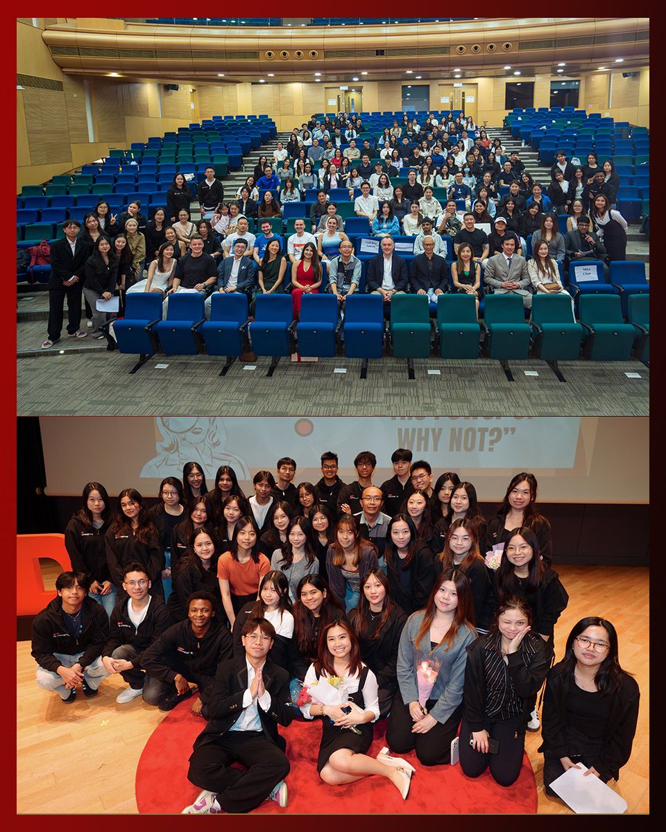 CityuTed's tweet photo. 🎉 Why Not? Let’s Celebrate! 🌟

A huge congratulations to everyone who made the incredible @tedxcityuhongkong 2026 event a resounding success! 💥 Your passion, creativity, and dedication shone brightly throughout the day. https://t.co/qTTew4BLDK