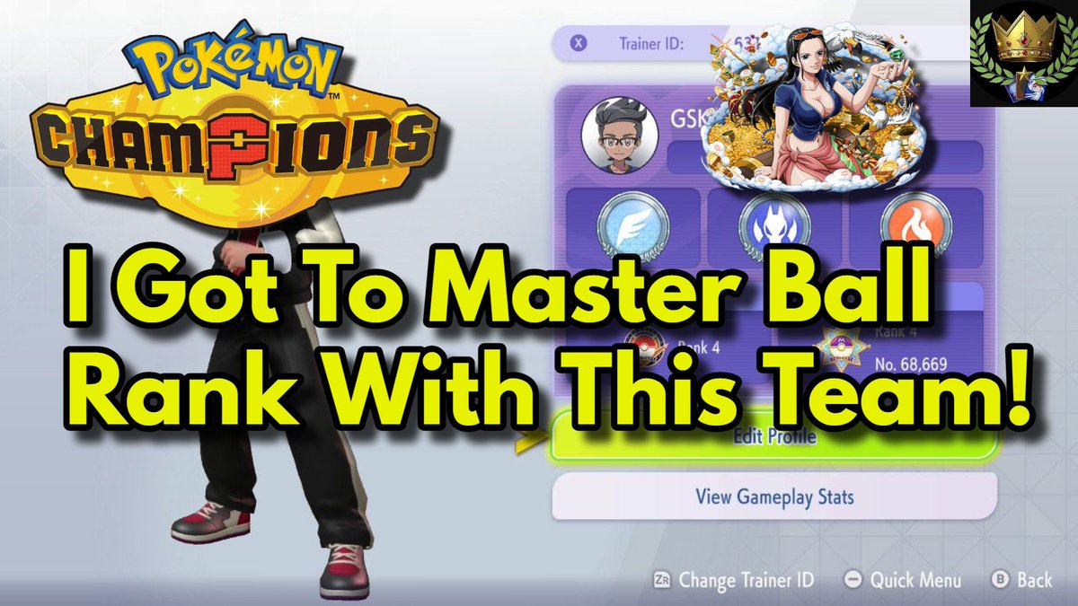 GSKGofficial's tweet image. youtu.be/Pf-GKn1L9CM?si…
In our latest video I go over the team that I used to reach Master Ball rank in #pokemonchampions. Use the link to check it out on our channel.
#Pokémon #PokémonVGC #pokémoncommunity #nintendo