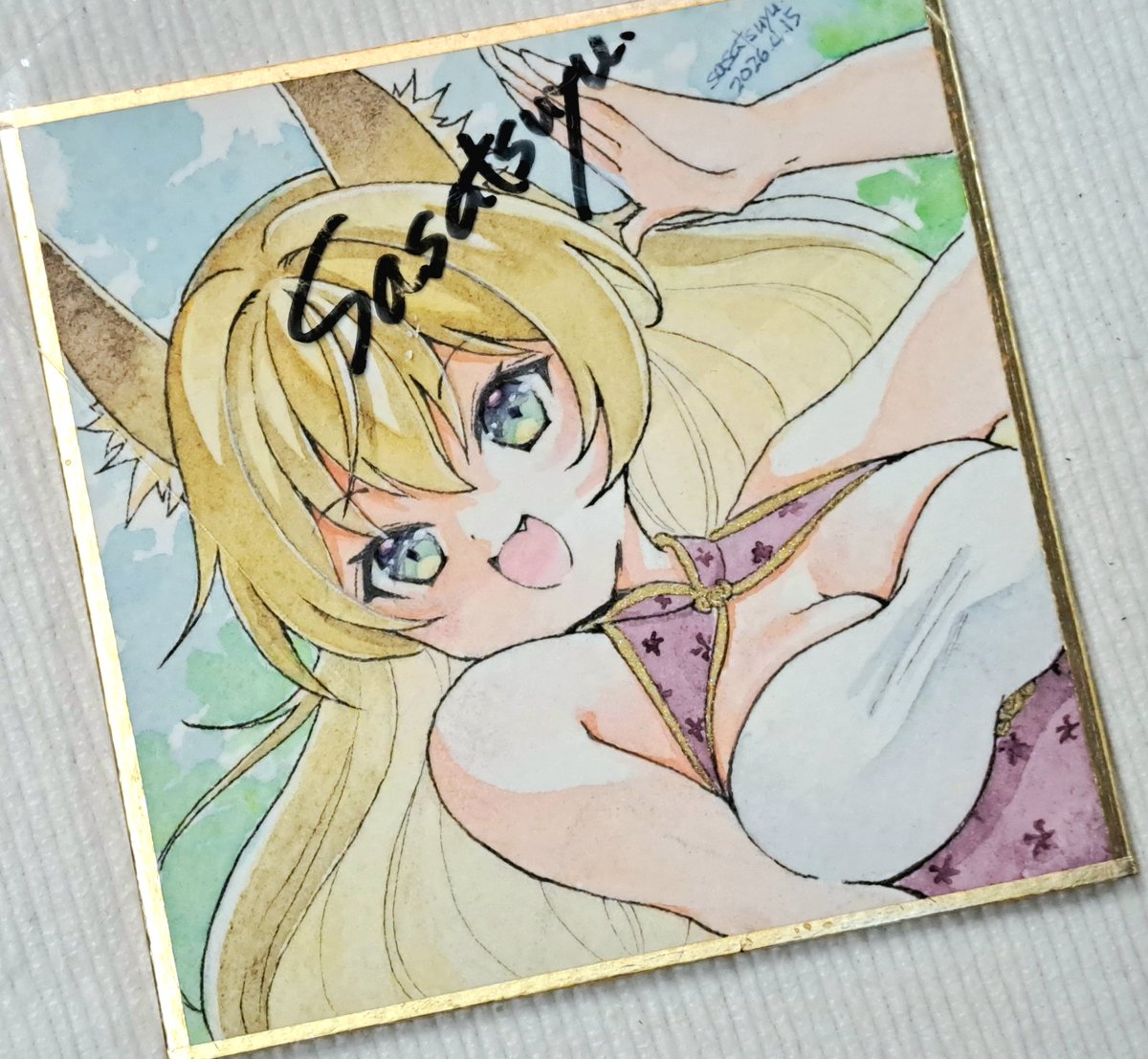 「昨日3枚目できてたけど上げ忘れ いつものチャイナ狐ちゃん #ちいさな夢物語展4 」|ささつゆ🦊5/5【COMITIA144】H28b📚5/6【A40】参加のイラスト