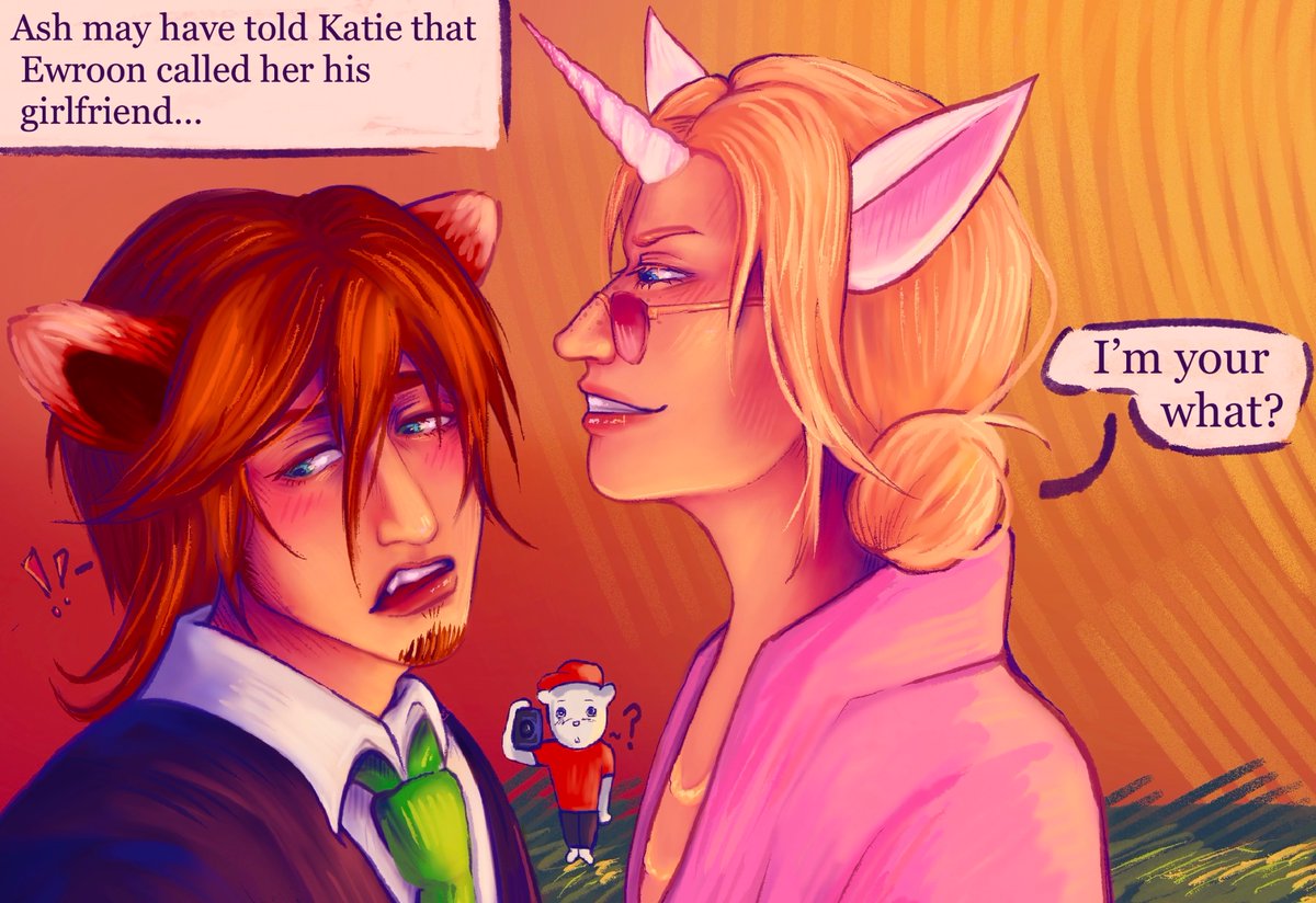 charzi_warzi's tweet photo. ewroon and katie made up scenario ‼️ #katieb #ewroon #qsmp2 #qsmp #minecraft #minecraftfanart https://t.co/IX3lElnhUi