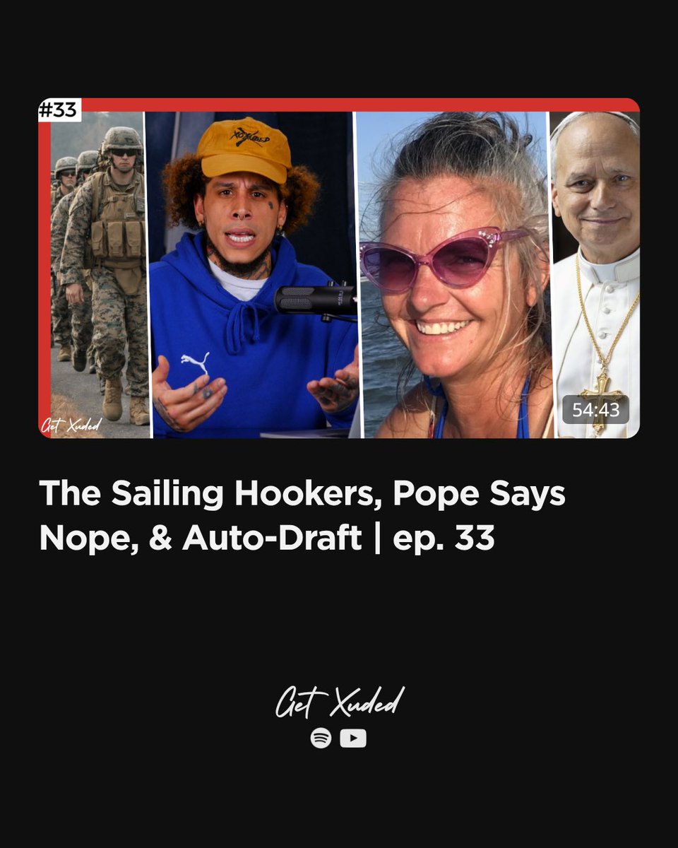xoxuded's tweet photo. The Sailing Hookers, Pope Says Nope, &amp; Auto-Draft | Get Xuded (ep. 33) https://t.co/Qfv9g9NiRO