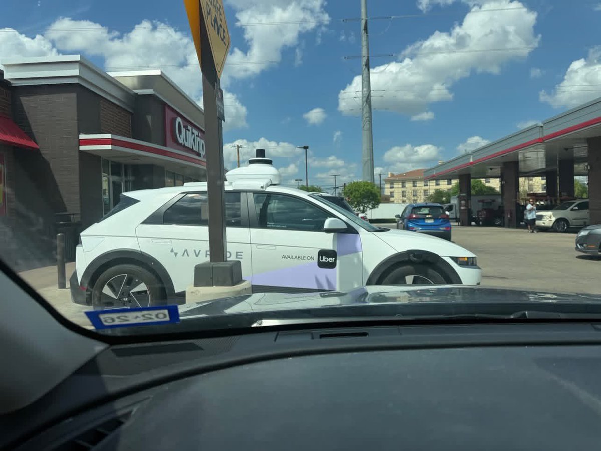 CultLeaderX's tweet photo. Folks, we're doomed.

I went to QT for a drink and saw a driverless car parked out front. I chuckled to myself, "why would a driverless car need to make a pit stop for a cold drink or potty break?"

So I go inside and boom, there he was, mopping floors.

Guys, if robots have to work two jobs to make ends meet, what's that gonna mean for the rest of us? 🤯