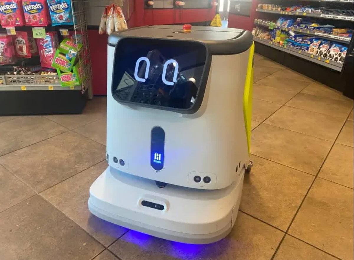 CultLeaderX's tweet photo. Folks, we're doomed.

I went to QT for a drink and saw a driverless car parked out front. I chuckled to myself, "why would a driverless car need to make a pit stop for a cold drink or potty break?"

So I go inside and boom, there he was, mopping floors.

Guys, if robots have to work two jobs to make ends meet, what's that gonna mean for the rest of us? 🤯