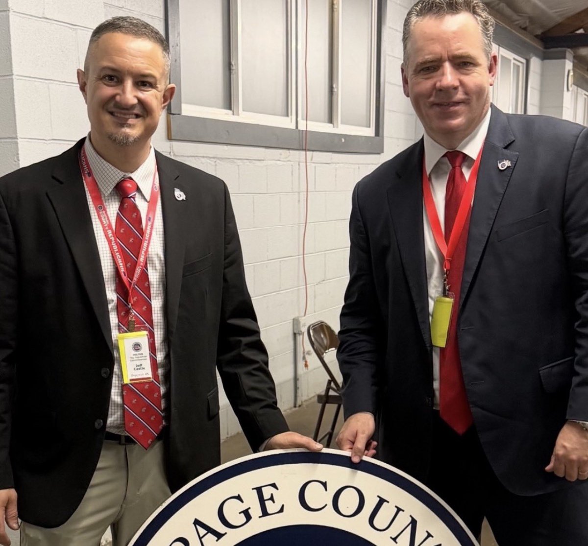 Tonight Kevin Coyne and Jeff Castle were unanimously elected as Chairman and Secretary, respectively, by the DuPage County GOP Precinct Committeemen at our County Convention. We’ll have many more pics of the convention and State Central Committee vote totals to share when