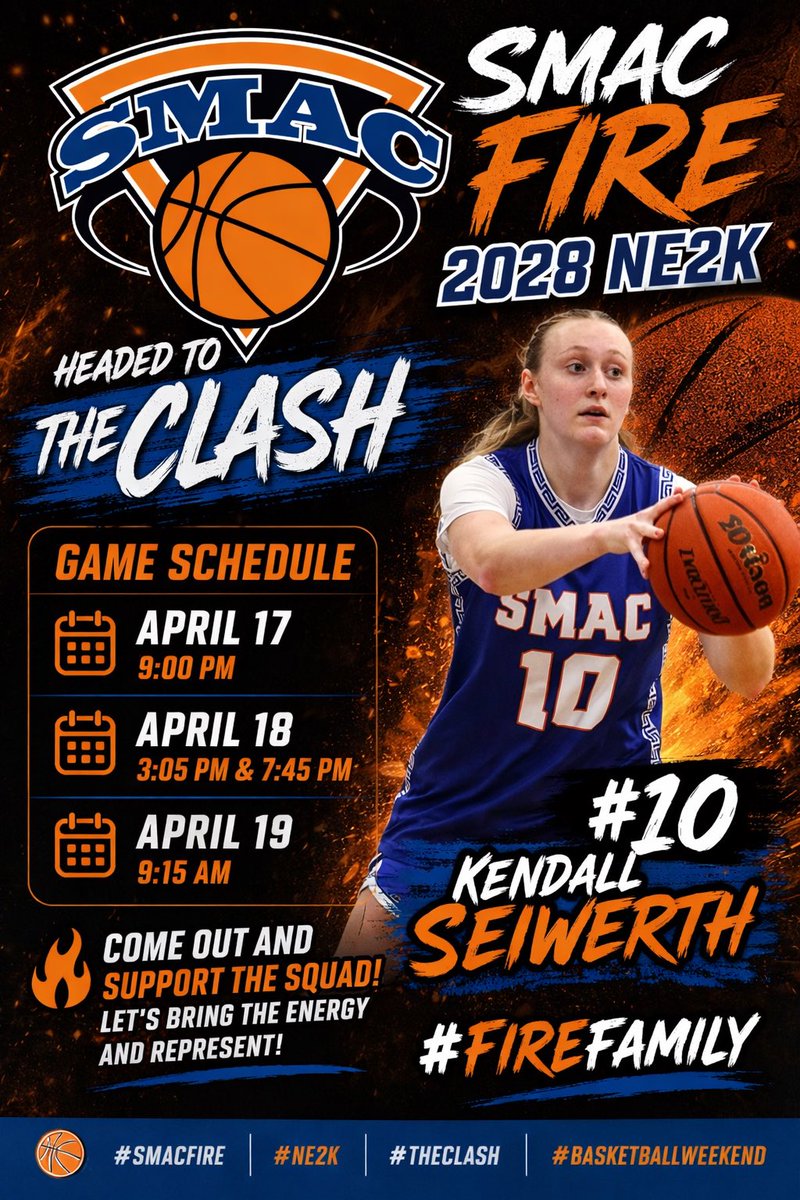 KendallSeiwerth's tweet photo. I’m so excited to play at Spooky Nook this weekend! Here is my schedule. See you all in Cincinnati! @ScholarAthletic @SMACBasketball @Ohio_Basketball @ODUPANTHERS_WBB @NE2KHoops @NE2K_Rich @MuskingumWBB @MountUnionWbb https://t.co/U35KAisp45