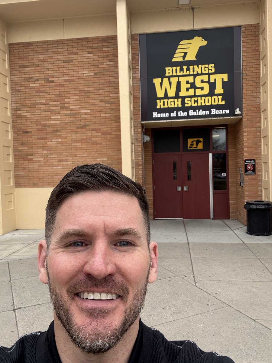 This is my first ever tweet.  Shows you how fired up I was to visit with Coach Stanton at Billings West!  #GoGriz #TheFamilyYouChoose