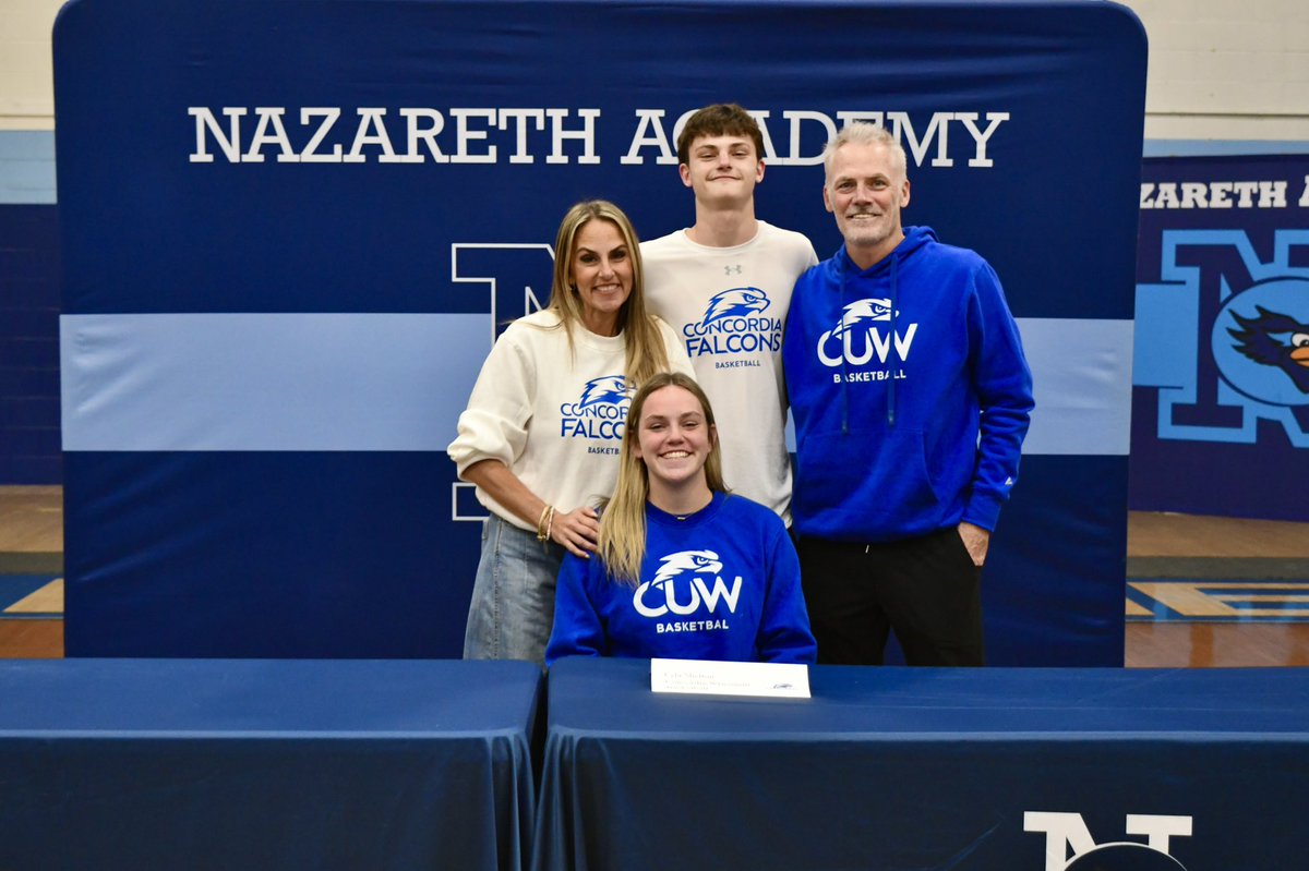 NazarethGBB's tweet image. Congratulations to @LSheltonhoops on Signing Day by committing to continue her academic and athletic career at the Concordia University Wisconsin. CUW got a good one! #Classof2026 #SigningDay