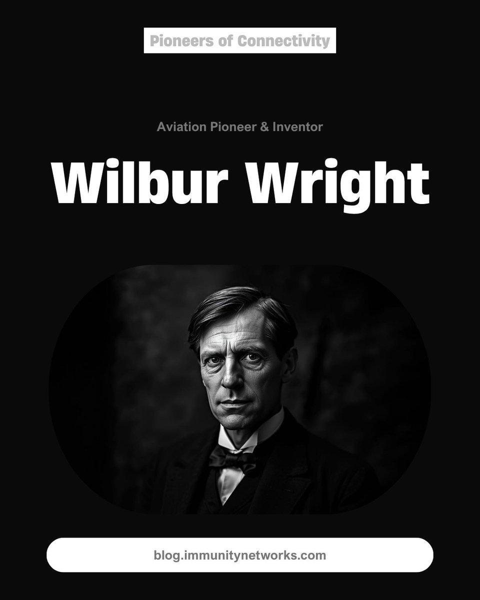 ImmunityNTPL's tweet photo. Born Apr 16, 1867. A bicycle mechanic. A homemade wind tunnel. 12 seconds of flight at Kitty Hawk. Wilbur Wright proved distance is just an engineering problem.

#PioneersOfConnectivity #Aviation #ImmunityNetworks

https://t.co/FCKUYVxyg1 https://t.co/BaA8Yzd6rD