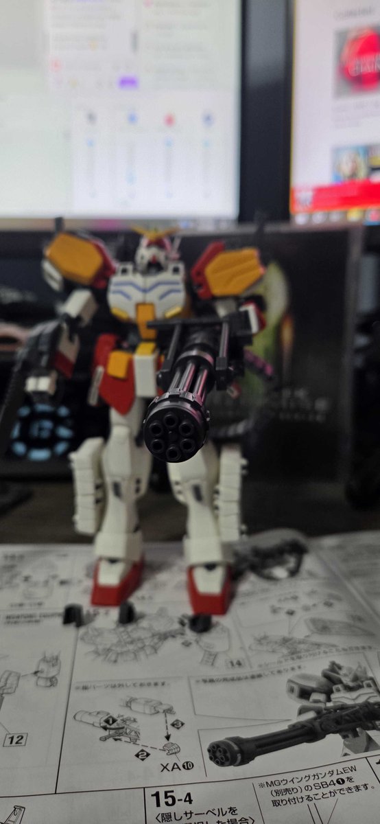 Lefty3213a's tweet photo. First MG and I love it :D haven't done any panel lining or painting yet kind of like it as is for now  #gundam #gunpla #gundamkit #gundammodelkit #gundambuild #gunplakit #gunplabuild #グリプス戦役集まれ #ガンプラ #plamo #ガンダム #積みプラ https://t.co/b8yF39L5zb