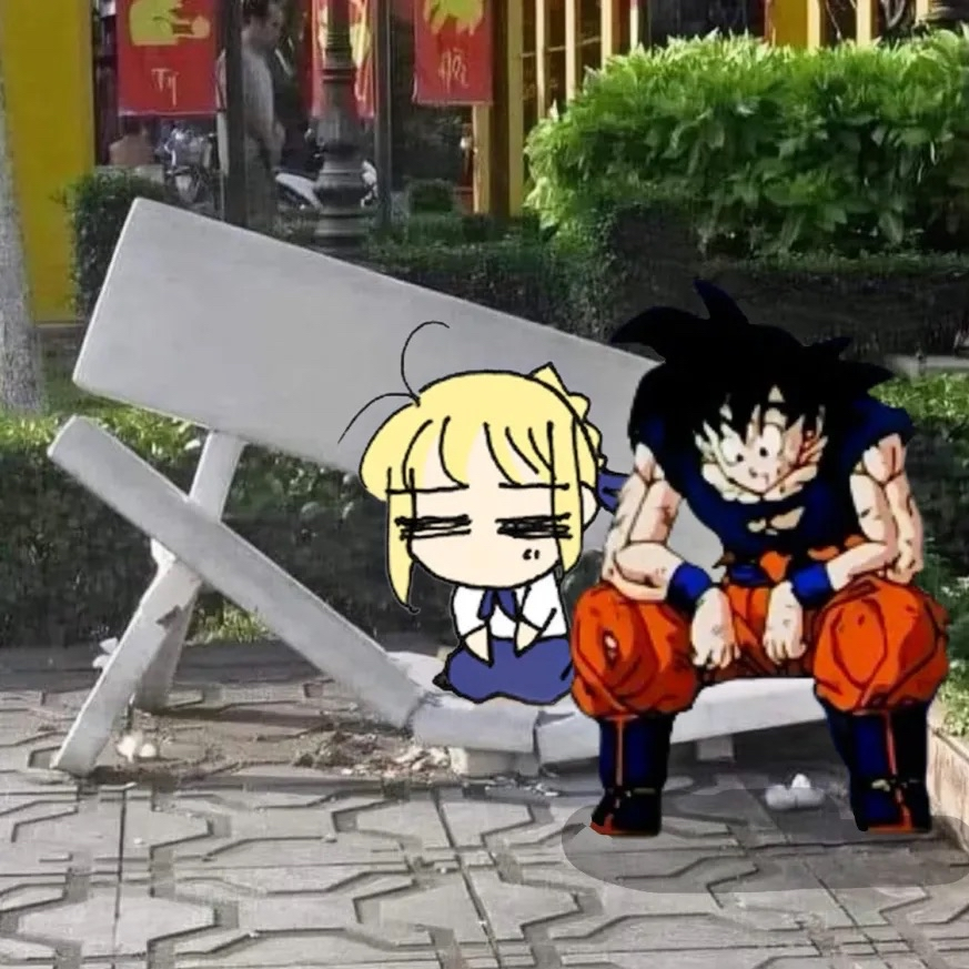 Goku x Saber GrialPosting tweet media