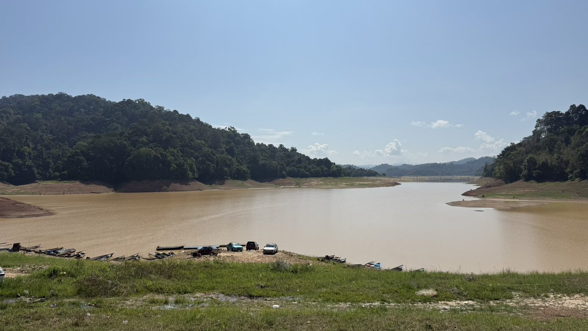 Dah sampai Empangan Muda, Gubir, Sik nak tengok relau.