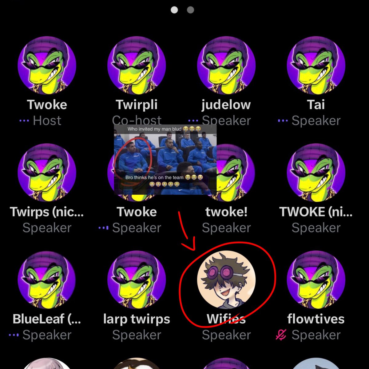 rott3ndoggy's tweet photo. bro thinks hes apart of the team😭😭 https://t.co/dHe5uW3mAR