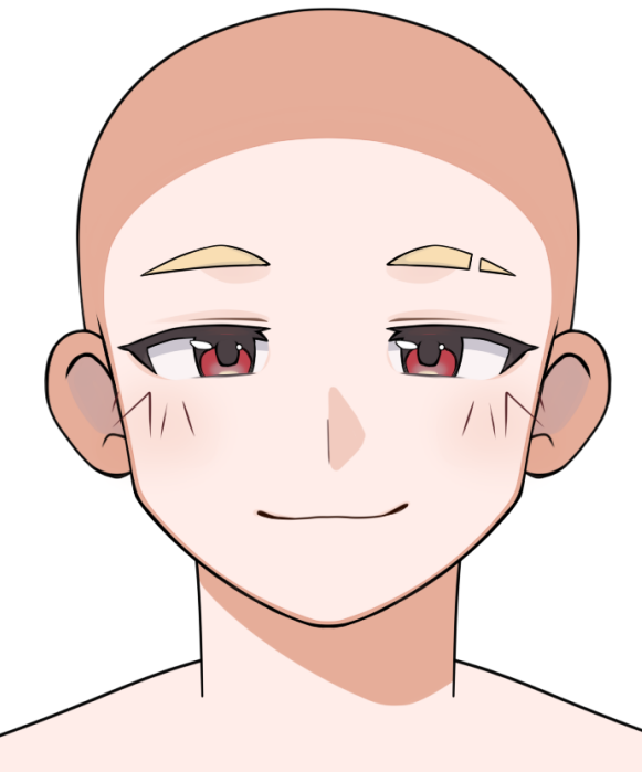 OshiBocchi's tweet photo. haciendo un modelo vtuber me di cuenta que la cara me da vipes a dui 🧍 https://t.co/X3gjv2rCBV