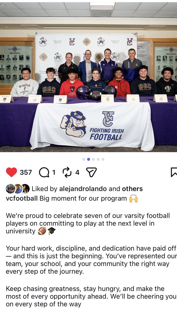 VCJVFOOTBALL's tweet photo. Congrats https://t.co/DOBrsih0AE