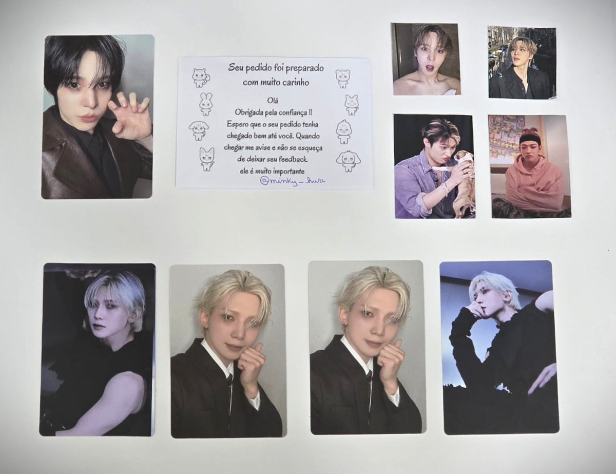 Feedback positivo para <a href="/Minky_hwa/">@minky_hwa</a> pela vendo da pob Rawr do Yunho e do poca que veio 100% reacheado de Yeosang! 🖤
