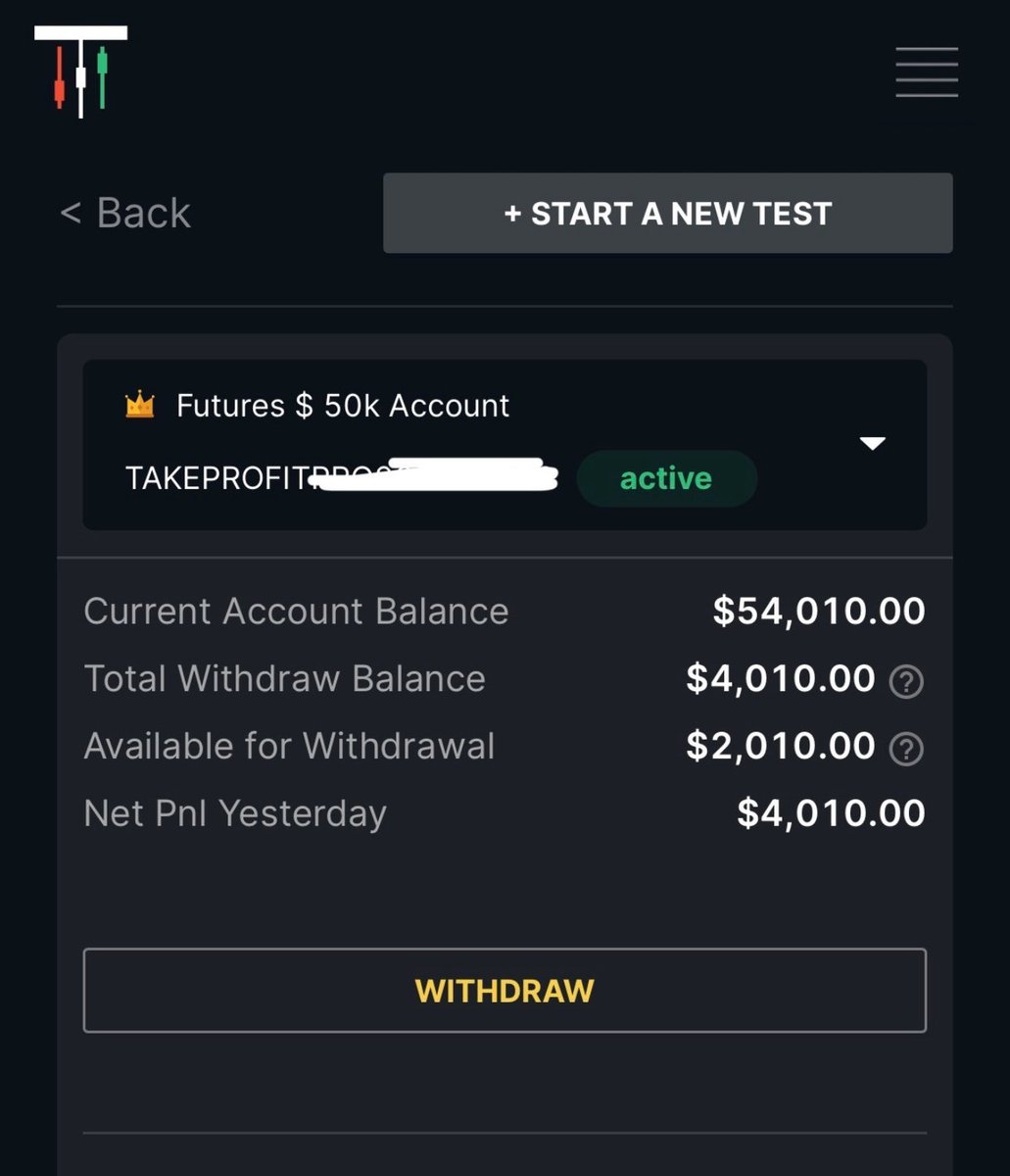 NqDrew_'s tweet photo. First TakeProfit Payout. Discipline Prints. https://t.co/SbwhvhYuT4