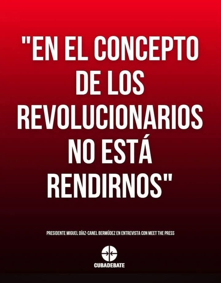 #CubaEstáFirme 
#LaPatriaSeDefiende 
#PorLasTunasLaVictoria