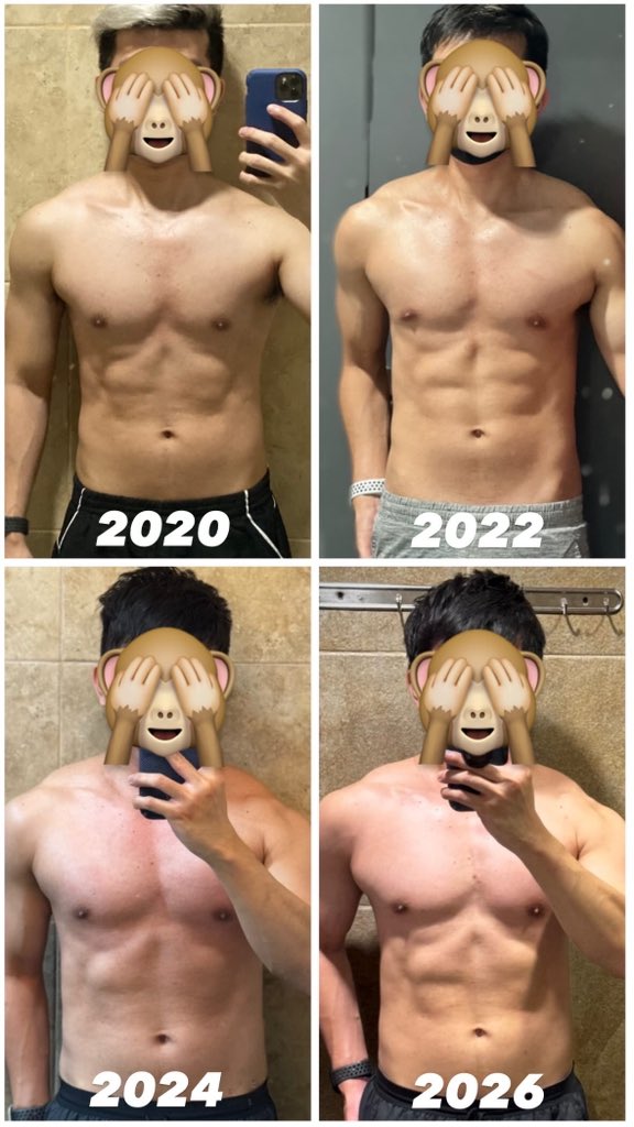 ItsPhoenixSy's tweet photo. Keep evolving. 😅
2020: Lockdown Build
2022: 10k to 20k daily step count Build
2024: Binge-eater Build
2026: Gymrat x Runner Build

my fitness mantra: “I never want to feel weak again.” I owe it to my 2020 self. https://t.co/MDPyDT3sMN