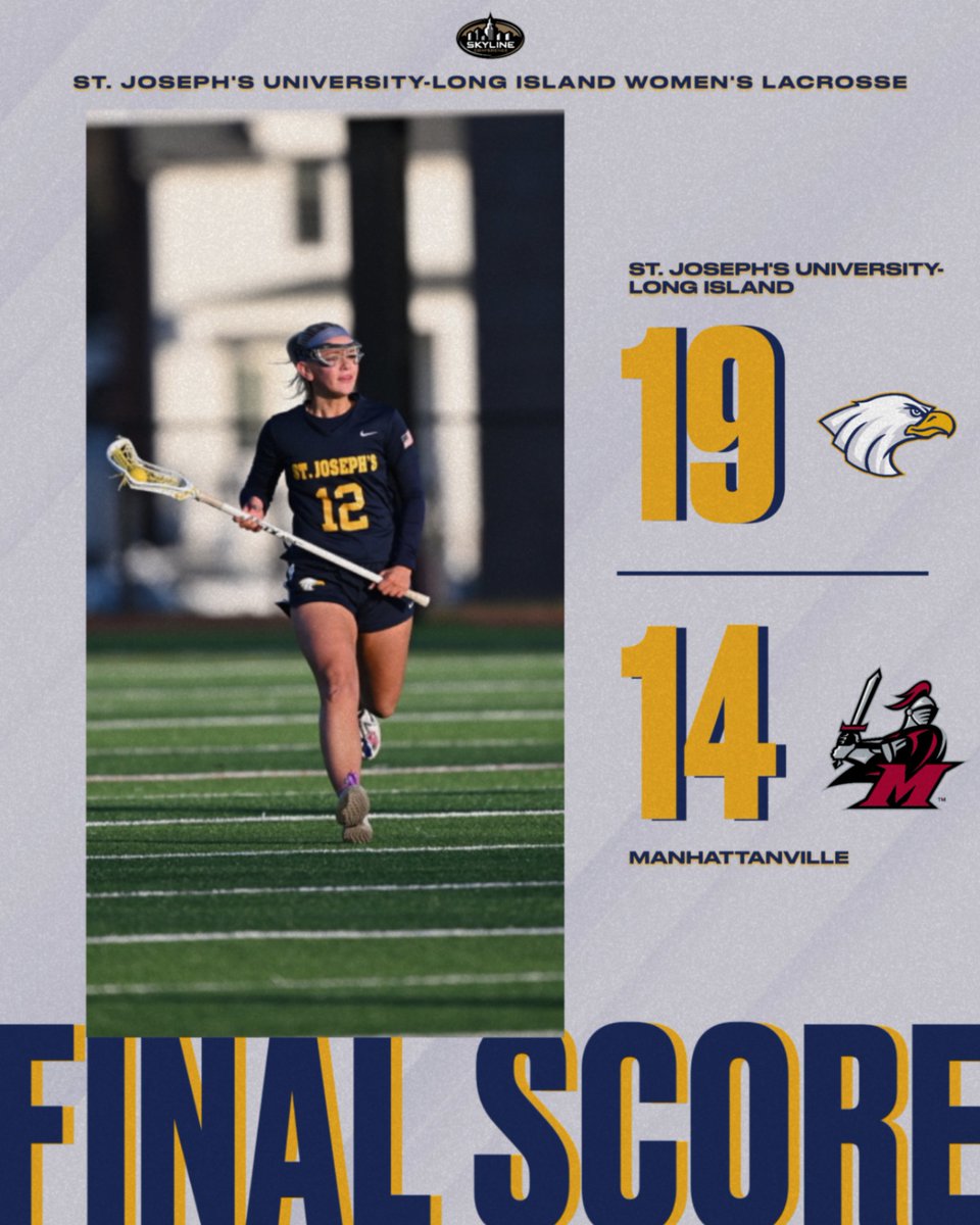SJLIAthletics's tweet image. The #SJLI women's lacrosse team takes down Manhattanville, 19-14, after a strong second half performance!

#flywithus #goldenera #skylinewlax