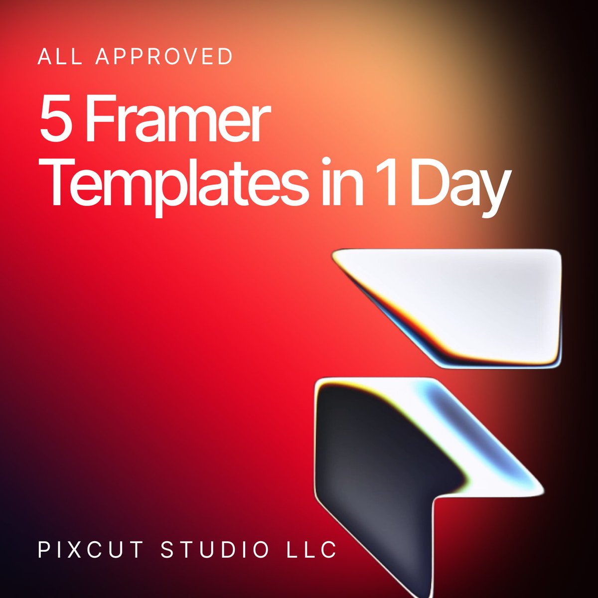 ALL APPROVED 5 Exceptional @Framer Templates Live in One Day. Elevate ...