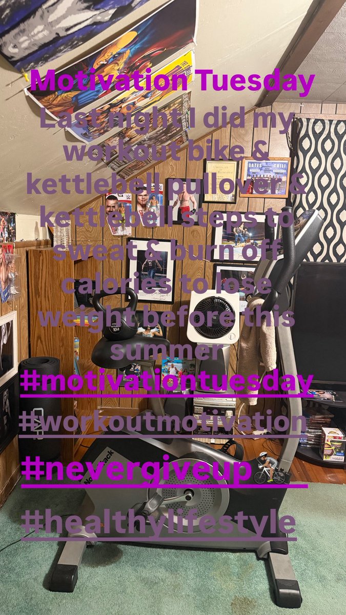 johnson_aa98966's tweet image. Motivation Tuesday workout last night was the bike &amp;amp; kettlebell pullover &amp;amp; kettlebell steps to sweat &amp;amp; burn off calories to lose weight before this summer. #motivationtuesday #workoutmotivation #nevergiveup🚴🏽 #healthylifestyle.