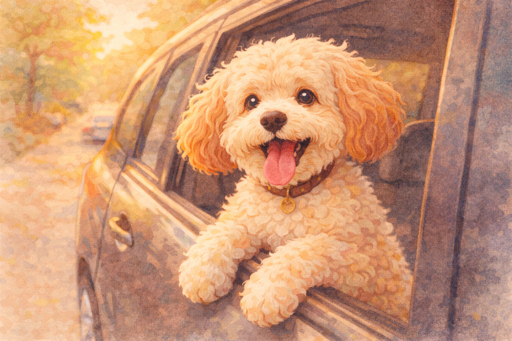 PetCanvasX's tweet image. We weren’t going anywhere special
just chasing the last light of the day
and somehow, that made it perfect

#doglover 
#cutedog 
#puppy