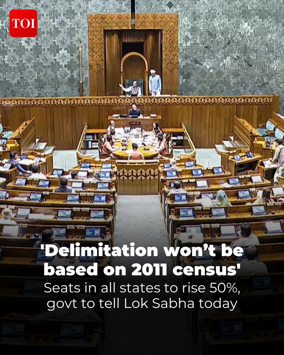 timesofindia's tweet image. #Govt is set to go beyond the drafts of the #bills circulated among MPs to take head-on the allegation that the passage of #legislations dealing with #women’s reservation and delimitation would result in reduction of southern states’ share of #LokSabha seats.

More details 🔗