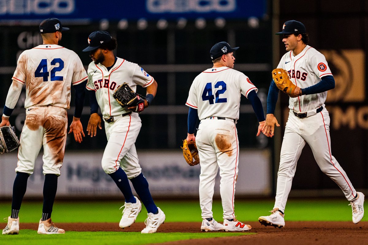 astros's tweet photo. Sleep tight, H-Town. 🤘 https://t.co/HrfuWdylvV
