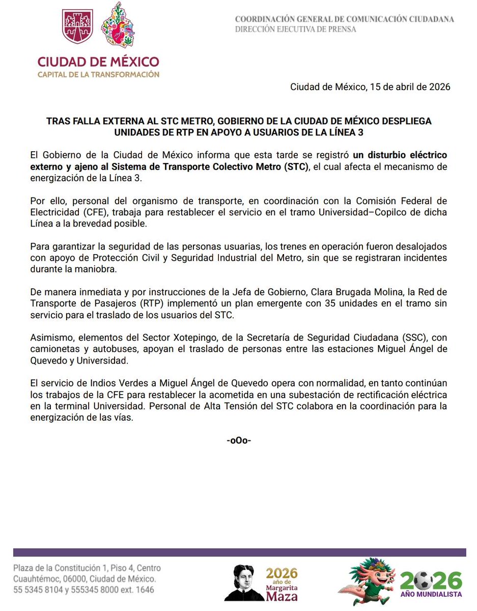 Gobierno de la Ciudad de México tweet media