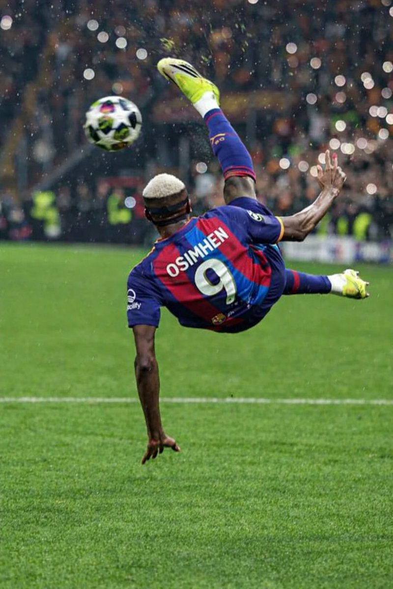 Dear president <a href="/JoanLaportaFCB/">Joan Laporta Estruch</a> we need this guy please 🙏 bring in <a href="/victorosimhen9/">Victor Osimhen</a> to <a href="/FCBarcelona/">FC Barcelona</a> please we need him.