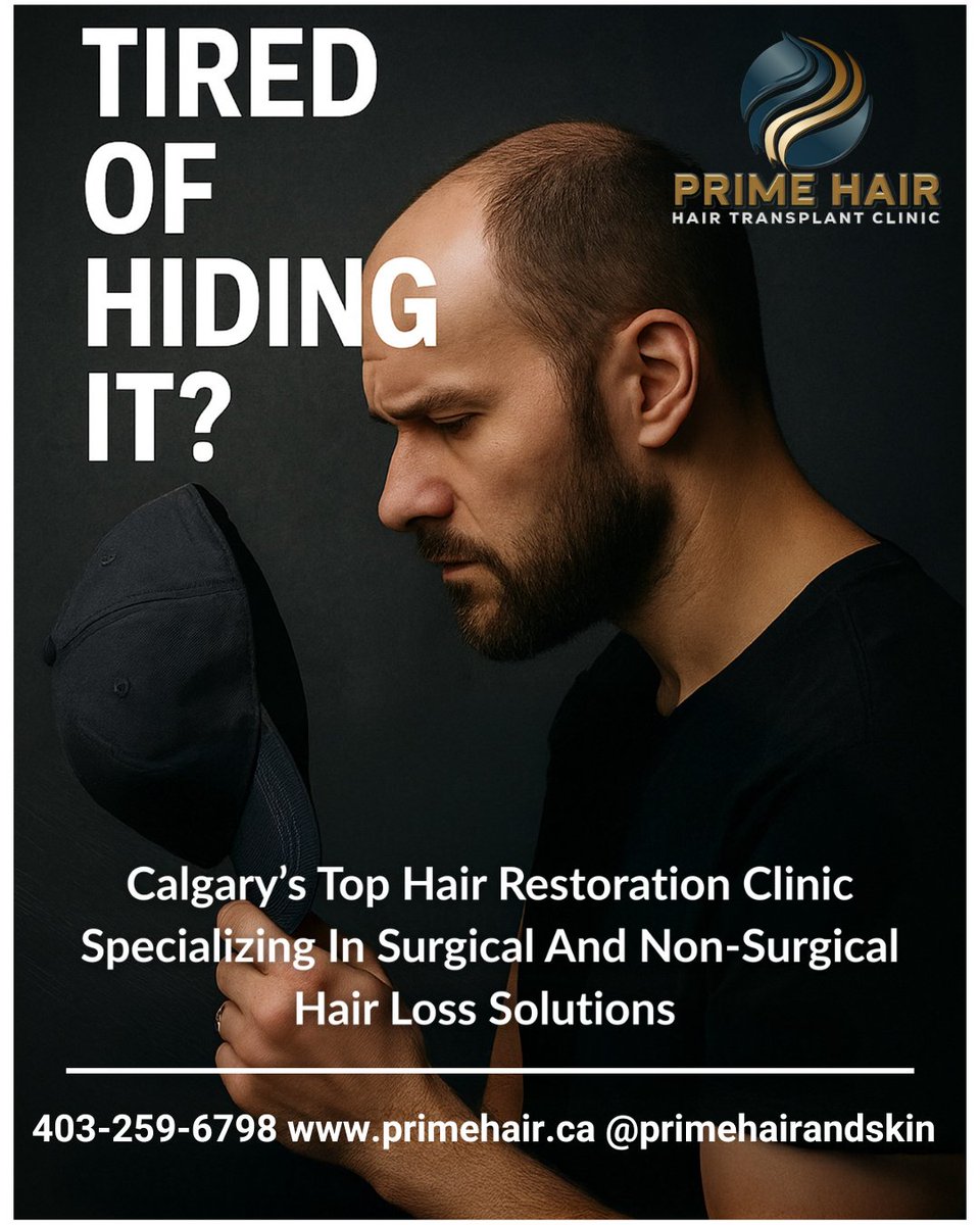 lifestyleyyc's tweet image. At Prime Hair Clinic, they offer a wide range of hair restoration services to help you keep and regrow your hair. 

#YYC #CalgaryLiving #CaptureCalgary #YYCEvents #CalgaryCulture #ExploreYYC #CalgaryLife