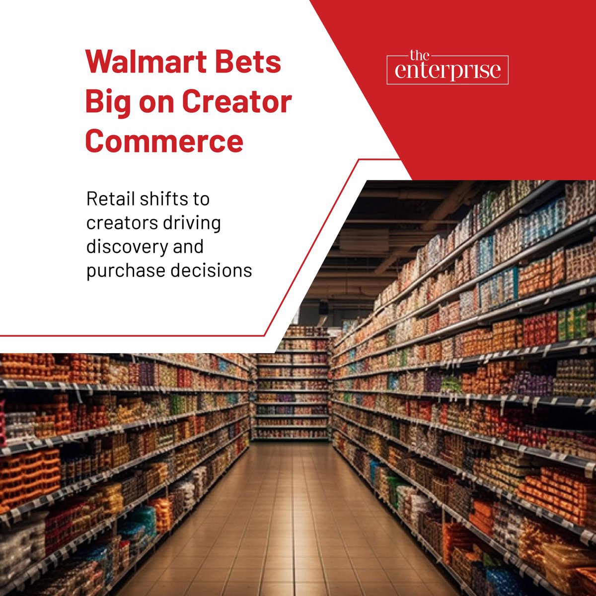 AtTheEnterprise's tweet image. Walmart is shifting from retail shelves to creator feeds, betting that influence, not inventory, will
drive the next wave of commerce.

🌐:theenterprise.news

#SocialCommerce
#CreatorEconomy
#RetailMarketing
#InfluencerMarketing
#DigitalCommerce
#EcommerceStrategy