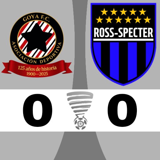 FedeFutXD's tweet photo. [Grupo C]

Goya F.C @GoyaFC_ 0 - 0 Ross-Specter @CARossSpecter https://t.co/9JL95HhbaA