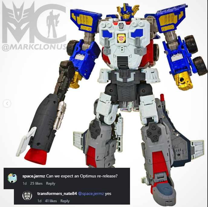BWTF_Ben's tweet image. A commenter on #Hasbro's Mark Maher's Instagram feed asked about an Armada OP reissue and Nate Purswell responded confirming we can expect one!  This is great news for anyone who missed out on him the first time! #Transformers #actionfigures #Hasbro