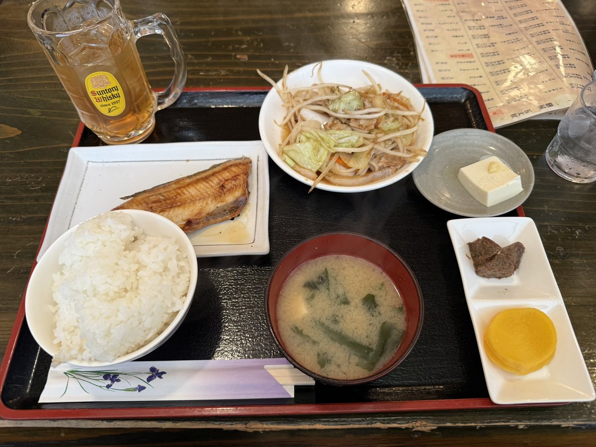 五丈原 ランチ定食
お疲れ様です。
 #ハイボールではなく紅茶