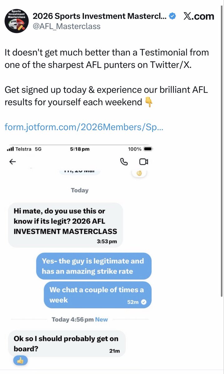 Aussie Sports Trader tweet media